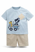 Tweedelige Zomerset - T-shirt & short  |  87% katoen